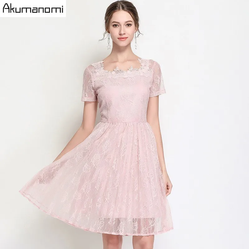 Summer Lace Dress Women Clothing Pink Black Square Collar Short Sleeve Draped Dress High Quality Plus Size 5XL 4XL 3XL 2XL XL L
Summer Lace Dress Women Clothing Pink Black Square Collar Short Sleeve Draped Dress High Quality Plus Size 5XL 4XL 3XL 2XL XL L