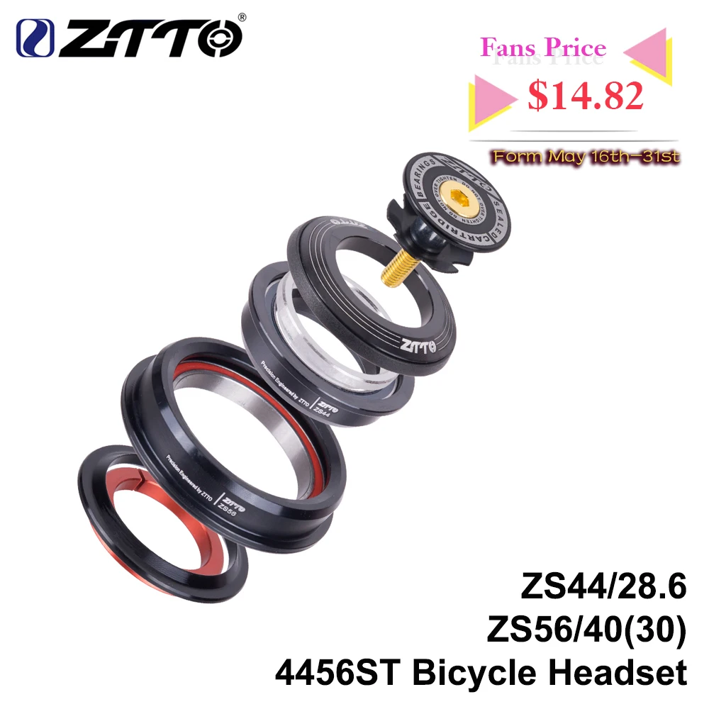 ZTTO 4456ST MTB Bike Road Bicycle Headset 44mm 56mm CNC 1 1/8"-1 1/2" 1.5 Tapered 28.6 Straight Tube fork Internal 44 56 Headset
ZTTO 4456ST MTB Bike Road Bicycle Headset 44mm 56mm CNC 1 1/8"-1 1/2" 1.5 Tapered 28.6 Straight Tube fork Internal 44 56 Headset