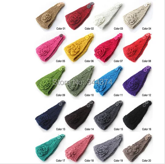20 colors Wholesale 2015 classic style women's hand-knitted / crocheted wool headband flower hair band 10pcs/lot Free shipping
20 colors Wholesale 2015 classic style women's hand-knitted / crocheted wool headband flower hair band 10pcs/lot Free shipping