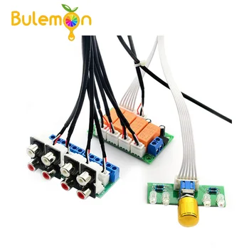 Relay 4-way Audio Input Signal Selector Switching RCA Audio Switch Input Selection Board DIY kits
Relay 4-way Audio Input Signal Selector Switching RCA Audio Switch Input Selection Board DIY kits