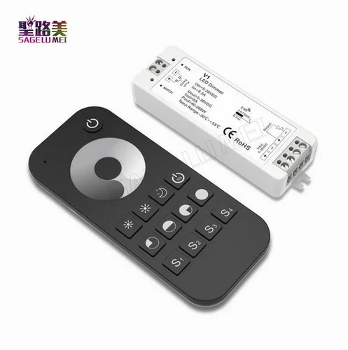 V1+RT1 DC5V-DC24V 36V Wireless 2.4G RF Wireless Touch LED Dimmer Controller for For 5050 3528 Single color Led Strip Light Tape
V1+RT1 DC5V-DC24V 36V Wireless 2.4G RF Wireless Touch LED Dimmer Controller for For 5050 3528 Single color Led Strip Light Tape