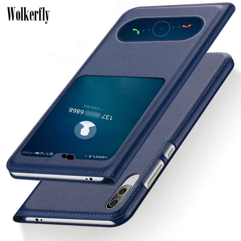 Luxury Open Window Leather Flip Case For Huawei P Smart 2019 Hard PC On Honor 8X Cases Full Cover for Huawei Mate 20 Lite Case
Luxury Open Window Leather Flip Case For Huawei P Smart 2019 Hard PC On Honor 8X Cases Full Cover for Huawei Mate 20 Lite Case