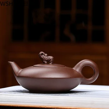 High grade 200ml Purple Clay teapot,Collection Art Handmade Yixing Zisha Elephant lid Pottery Filter Infuser Ceramic gift
High grade 200ml Purple Clay teapot,Collection Art Handmade Yixing Zisha Elephant lid Pottery Filter Infuser Ceramic gift