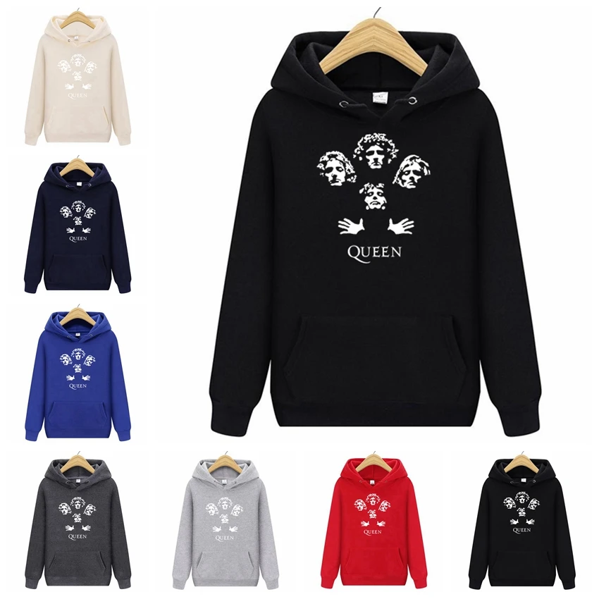 Spring Queen Rock Band Hoodies Bohemian Rhapsody Freddie Mercury Vintage Throwback Logo Men Jacket Casual Women Men Sweatshirts
Spring Queen Rock Band Hoodies Bohemian Rhapsody Freddie Mercury Vintage Throwback Logo Men Jacket Casual Women Men Sweatshirts