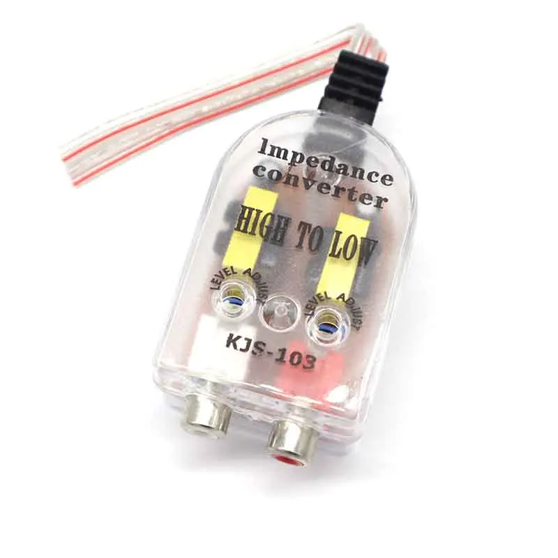 12V Car Stero Radio Speaker High To Low RCA Line Audio Impedance Converter Vehicle Amplifier Converter Car Styling
12V Car Stero Radio Speaker High To Low RCA Line Audio Impedance Converter Vehicle Amplifier Converter Car Styling