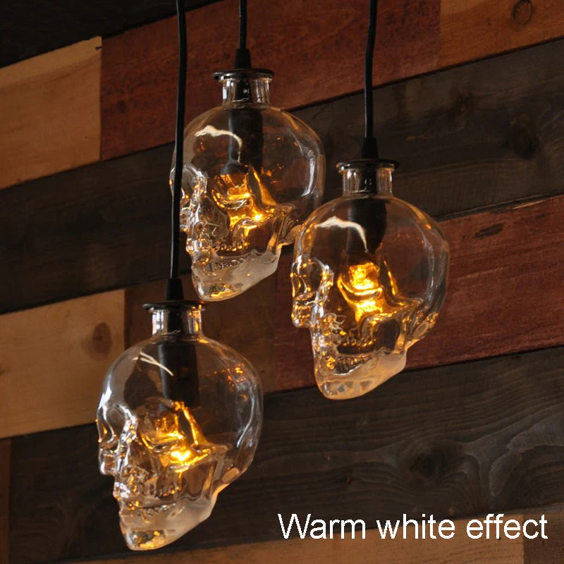 Wholesale club hanging pendant lamps vintage Skull head glass bar pendant light for decoration edison pendant lights E14 bulb
Wholesale club hanging pendant lamps vintage Skull head glass bar pendant light for decoration edison pendant lights E14 bulb