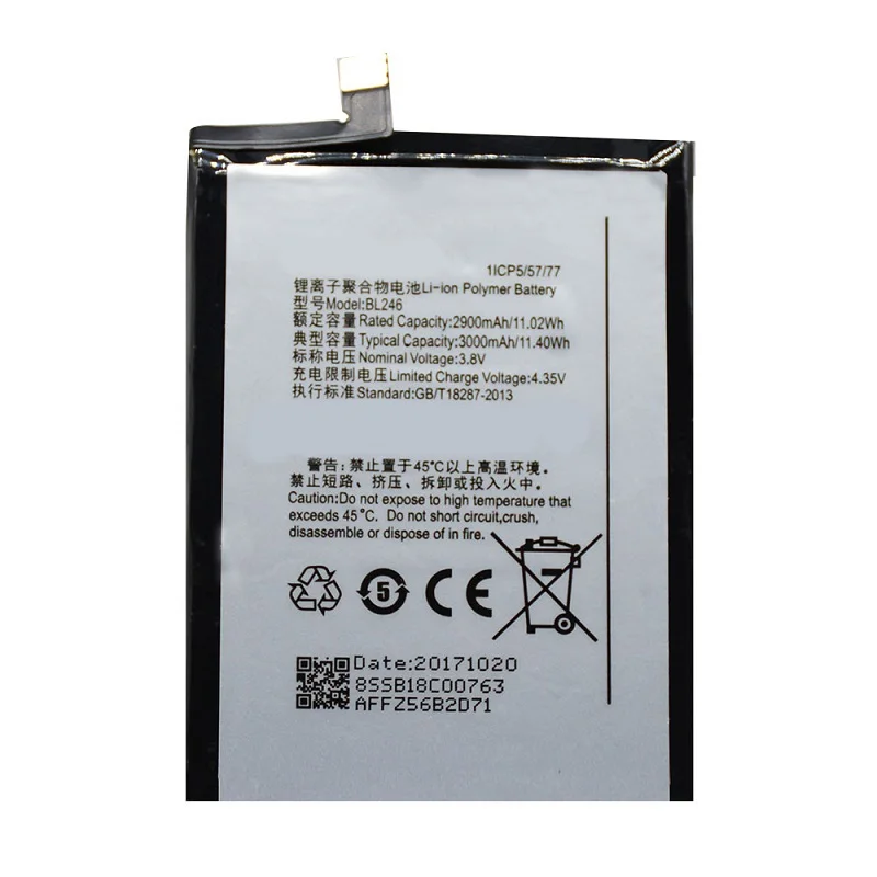 100% Оригинальный протестированный аккумулятор BL246 3000 мАч для Lenovo Vibe Shot Z90 Z90-3 z90a40 MAX