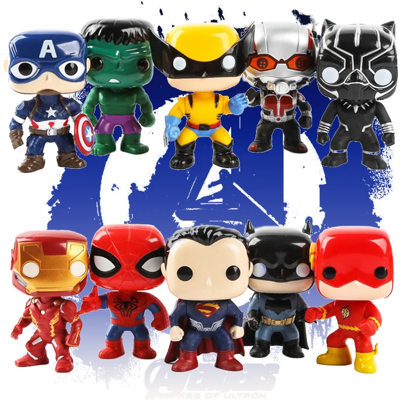 FUNKO POP Spider-Man Marvel The Avengers Action Figure Iron Man Captain America Hulk PVC Anime Figures Toys for Children SS51
FUNKO POP Spider-Man Marvel The Avengers Action Figure Iron Man Captain America Hulk PVC Anime Figures Toys for Children SS51