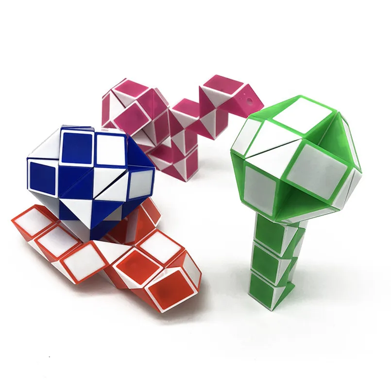 

36 Sections Puzzle Cube Toys Kids Magic Ruler Folding Deformation Toy Snake Twist Educational Toy For Children Birthday Gifts