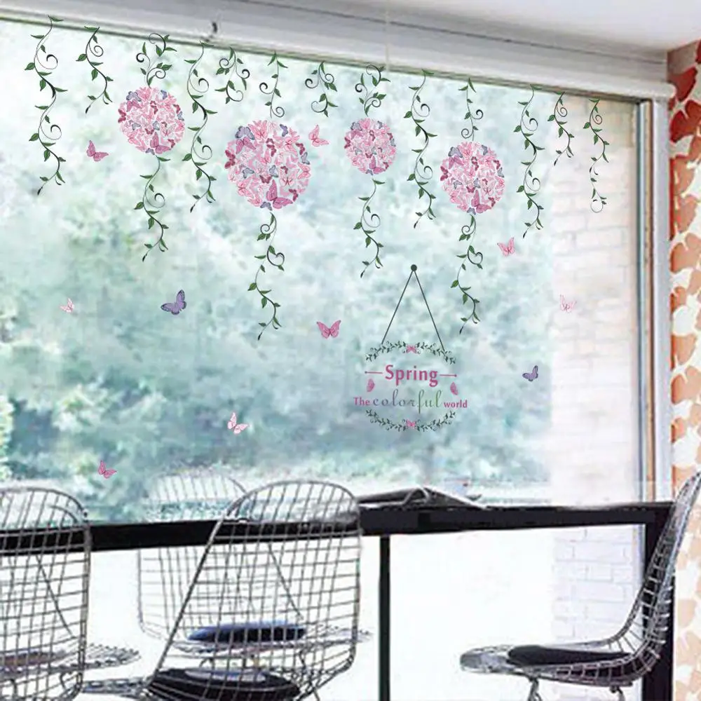 Dream home ZY111 new spring high green flower vine flower ball TV background wall decoration picture can remove the wall sticker
Dream home ZY111 new spring high green flower vine flower ball TV background wall decoration picture can remove the wall sticker