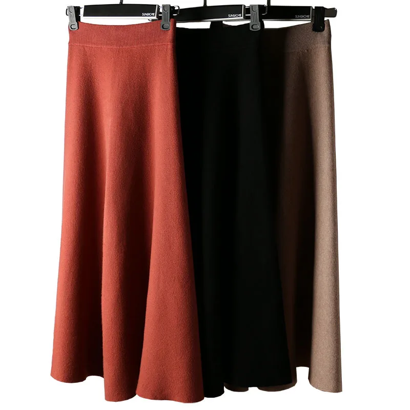 New style women's skirt autumn and winter Jupe big bottom thick knitting skirts high waist middle long skirt knitwear clothing
New style women's skirt autumn and winter Jupe big bottom thick knitting skirts high waist middle long skirt knitwear clothing