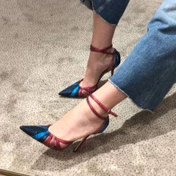 glitter colorful shoes woman pointed toe high heels ankle strap sandals cut outs thin heel buckle strap stiletto dress shoes
glitter colorful shoes woman pointed toe high heels ankle strap sandals cut outs thin heel buckle strap stiletto dress shoes