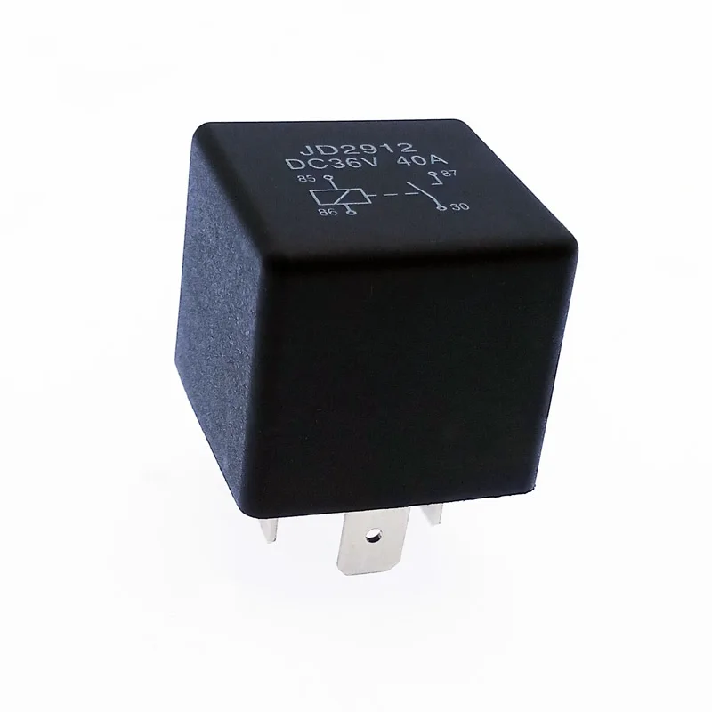 JD2912 Auto Car relay 5 Pin DC 12V 24V 36V 48V 40A Coil Power 1.8W Automobile Control Device
JD2912 Auto Car relay 5 Pin DC 12V 24V 36V 48V 40A Coil Power 1.8W Automobile Control Device