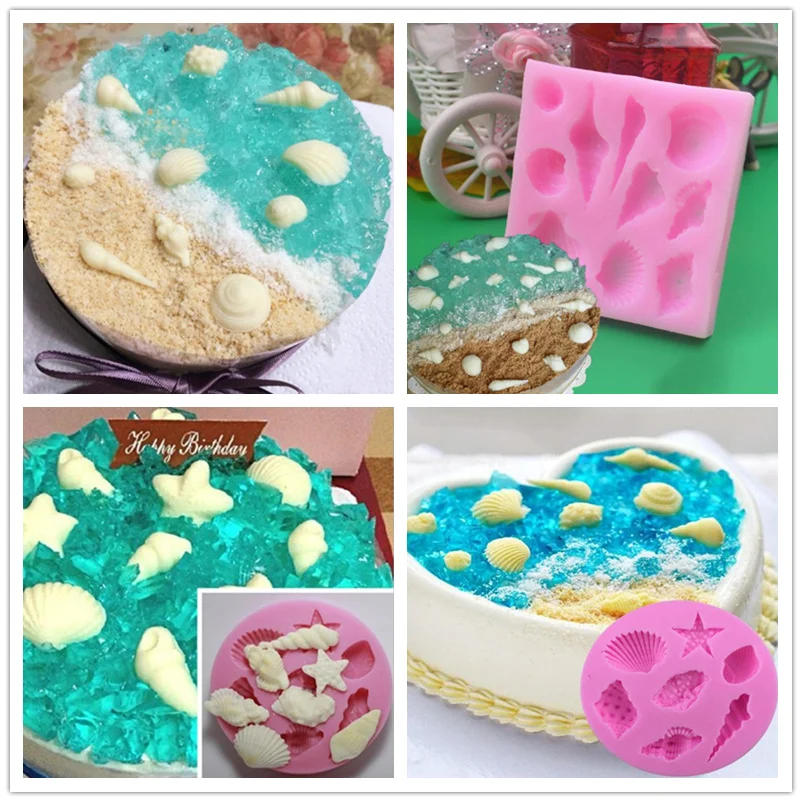 Sea Shell And Conch Shape Silicone 3D Mold Cookware Dining Bar Non-Stick Cake Decorating Fondant Soap Mold
Sea Shell And Conch Shape Silicone 3D Mold Cookware Dining Bar Non-Stick Cake Decorating Fondant Soap Mold