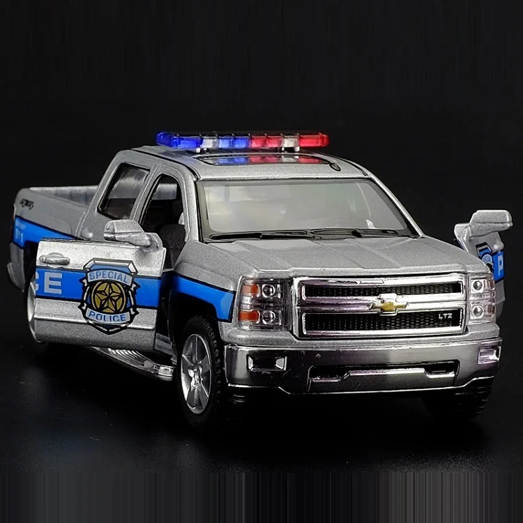 High Simulation Exquisite Collection Toys: KiNSMART Car Styling Chevrolet Silverado Police 1:46 Alloy Diecast Model Fast&Fruious
High Simulation Exquisite Collection Toys: KiNSMART Car Styling Chevrolet Silverado Police 1:46 Alloy Diecast Model Fast&Fruious