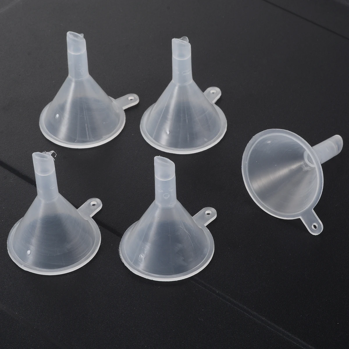 5pcs Clear Mini Plastic Funnels Perfume Diffuser Oil Liquid Lab Filling Tool Kitchen Tool Gadgets