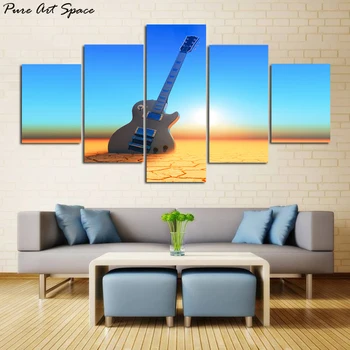 5 Piece Electric Guitar Pictures Modern Wall Paintings with Frame Electric Guitar in Desert Canvas Art Wall Prints Home Decor
5 Piece Electric Guitar Pictures Modern Wall Paintings with Frame Electric Guitar in Desert Canvas Art Wall Prints Home Decor