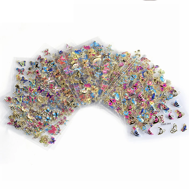 30 Sheets 3D Nail Sticker Random Colorful Black/White/Blue/Red Butterfly Theme Series Stereoscopic Nail Art Sticker DecorationS
30 Sheets 3D Nail Sticker Random Colorful Black/White/Blue/Red Butterfly Theme Series Stereoscopic Nail Art Sticker DecorationS