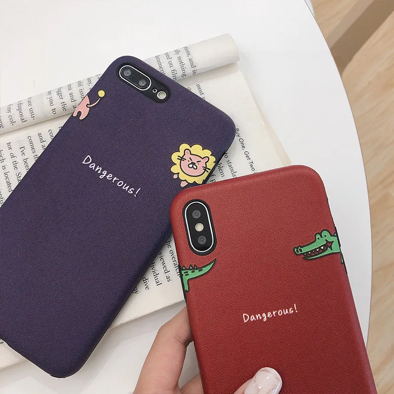 Korea Simple Kawaii Lion crocodile animal cute phone case For coque iPhone 7 8 plus 6 plus case silicon for iPhone cover X XS XR
Korea Simple Kawaii Lion crocodile animal cute phone case For coque iPhone 7 8 plus 6 plus case silicon for iPhone cover X XS XR