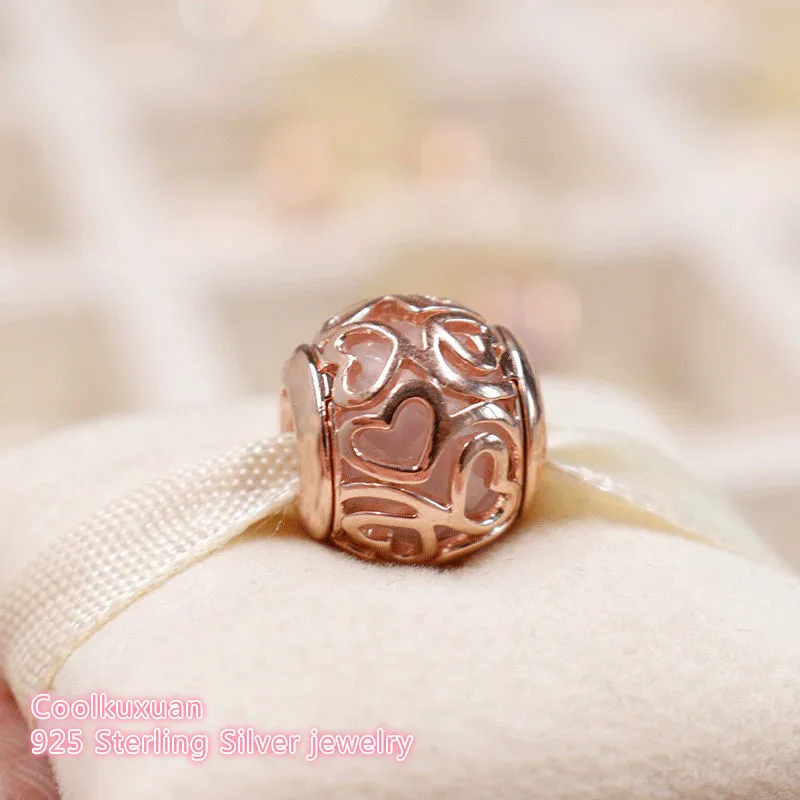 Mother Day Authentic 925 Sterling Silver Hearts Filigree Charm, Rose gold colour & Clear CZ Beads Fit Brand Charms Bracelet
Mother Day Authentic 925 Sterling Silver Hearts Filigree Charm, Rose gold colour & Clear CZ Beads Fit Brand Charms Bracelet