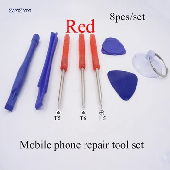 Multi-color 8 in 1 Mobile Phone Repairing Tool Kit Spudger Pry LCD Repair Tools with 1.5/T5/T6 Screwdrivers
Multi-color 8 in 1 Mobile Phone Repairing Tool Kit Spudger Pry LCD Repair Tools with 1.5/T5/T6 Screwdrivers