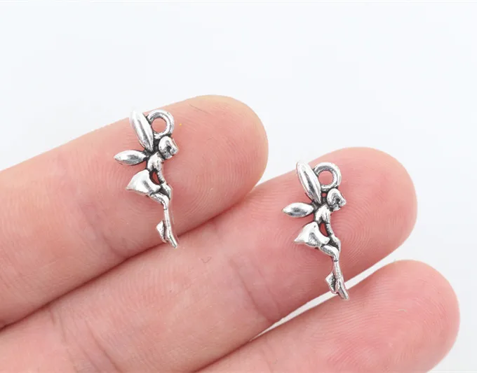 19x8mm 40pcs Antique Silver Plated Angel Girl With Wings Handmade Charms Pendant:DIY for bracelet necklace-P2-08
19x8mm 40pcs Antique Silver Plated Angel Girl With Wings Handmade Charms Pendant:DIY for bracelet necklace-P2-08