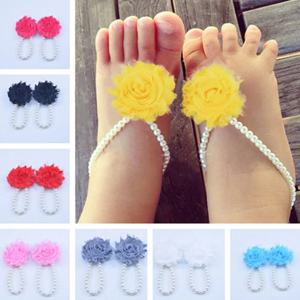 Newborn Baby Girls Barefoot Sandals Mini Flower Simulated-Pearl Foot Chain Anklets Accessories
Newborn Baby Girls Barefoot Sandals Mini Flower Simulated-Pearl Foot Chain Anklets Accessories