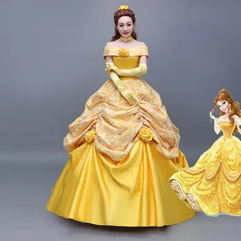 Princess Belle Costume Beauty And the Beast Cosplay Dress Halloween Chrismas New Year Carnival Adult Costumes For Adult Women
Princess Belle Costume Beauty And the Beast Cosplay Dress Halloween Chrismas New Year Carnival Adult Costumes For Adult Women