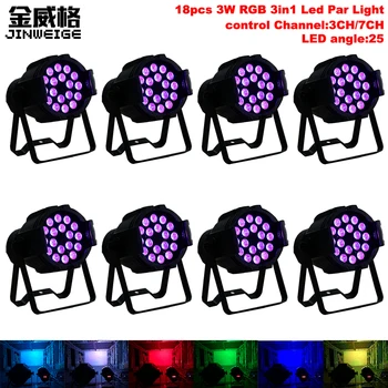 Free Shipping 8pcs/lot LED Par Light 18x3w RGB 3in1 Led Par Can DMX512 Stage Lighting Effect Indoor Using Disco DJ
Free Shipping 8pcs/lot LED Par Light 18x3w RGB 3in1 Led Par Can DMX512 Stage Lighting Effect Indoor Using Disco DJ