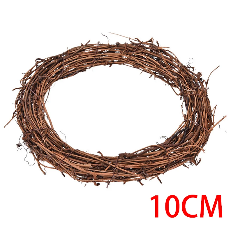 Natural Dried Wreath DIY Rattan Wreaths Christmas Door Wall Wedding Wreaths Decoration Rattan Wreath 10/15/20/25/30cm