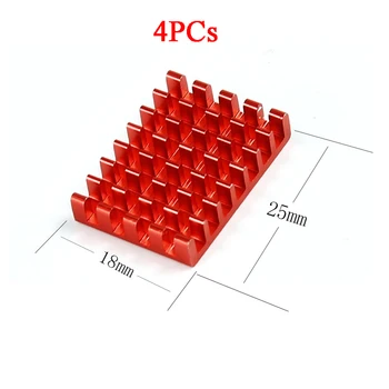 4PCs Aluminium Alloy 25*18mm Cooling Fin Heat Sink Radiating For ESC Flight Controller 5.8G VTX Transmitter Launcher FPV
4PCs Aluminium Alloy 25*18mm Cooling Fin Heat Sink Radiating For ESC Flight Controller 5.8G VTX Transmitter Launcher FPV