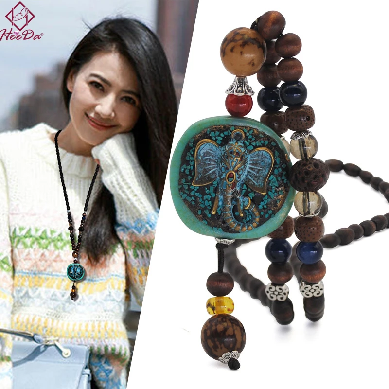 Heeda Vintage Ethnic Strand Wood Bead Necklace for Women Nepal Retro Elephant Sweater Chain Autumn Winter Joker Neck Jewelry
Heeda Vintage Ethnic Strand Wood Bead Necklace for Women Nepal Retro Elephant Sweater Chain Autumn Winter Joker Neck Jewelry