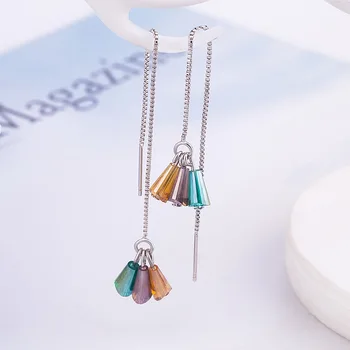 925 Sterling Silver Crystal Pillar Drop Earrings For Women Pendientes Mujer Engagement Jewelry Brincos eh439
925 Sterling Silver Crystal Pillar Drop Earrings For Women Pendientes Mujer Engagement Jewelry Brincos eh439