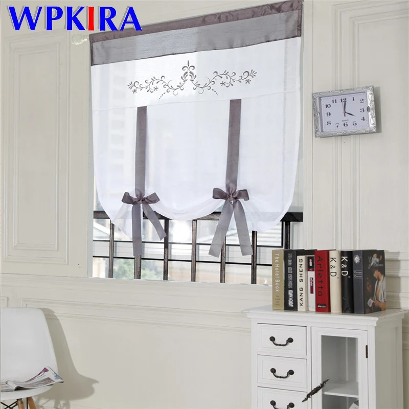 Grey Bowknot White Roman Blinds Kitchen Short Curtain Coffee Curtain Small Window Valance Hot Sell Sheer Voile Cheap Drapes Q003
Grey Bowknot White Roman Blinds Kitchen Short Curtain Coffee Curtain Small Window Valance Hot Sell Sheer Voile Cheap Drapes Q003