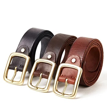 2002 New Fashion pure Cow Leather Wash Copper buckle belt men's stitch Cowhide leather Belts Men's Belt
2002 New Fashion pure Cow Leather Wash Copper buckle belt men's stitch Cowhide leather Belts Men's Belt