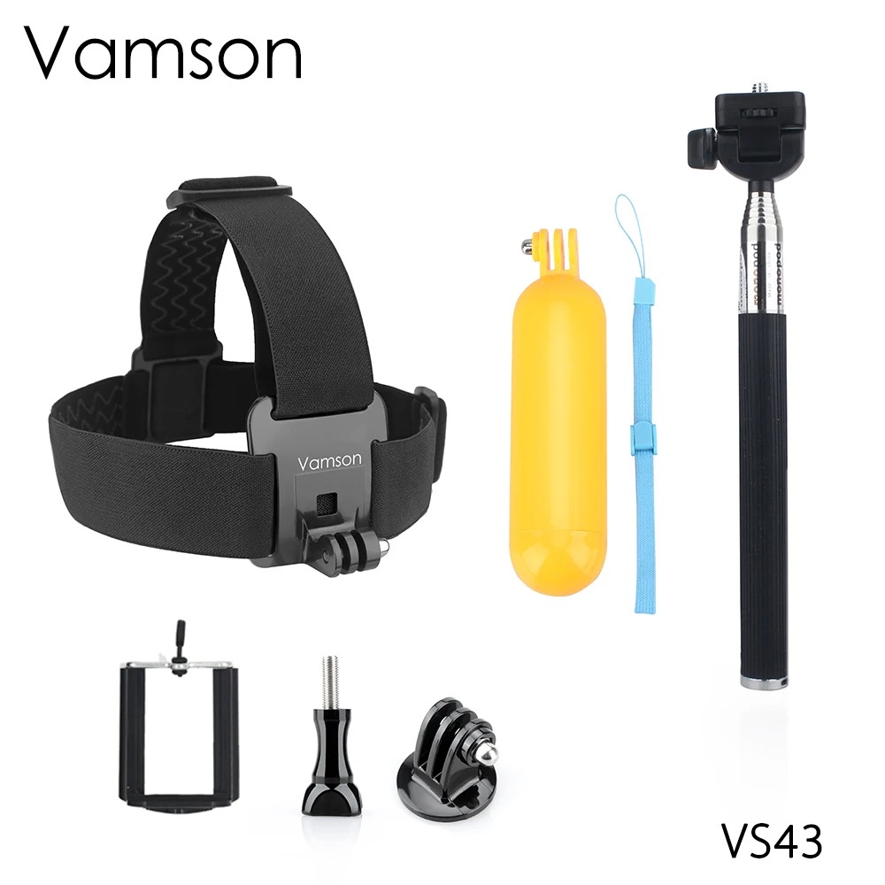 

Selfie Monopod Tripod with Clip Head Strap Floaty Bobber For Gopro Hero 5 4 3+ for Xiaomi for Yi 4 K for SJ4000 VS43