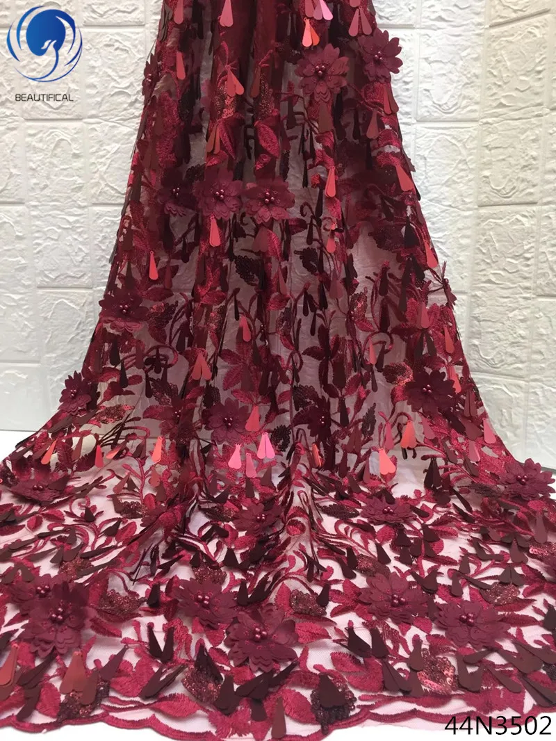 Beautifical lace fabric 3d african beaded lace fabric wine red 3d sequin flower beads 5yard 3d sequin high quality fabrics 44N35
Beautifical lace fabric 3d african beaded lace fabric wine red 3d sequin flower beads 5yard 3d sequin high quality fabrics 44N35