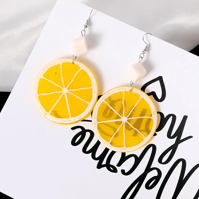 New Harajuku Style Cute Lemon Drop Earrings for Women Girl Sweet Round Fruit Jewelry Long Earrings Gift Party Beach Brincos E380
New Harajuku Style Cute Lemon Drop Earrings for Women Girl Sweet Round Fruit Jewelry Long Earrings Gift Party Beach Brincos E380
