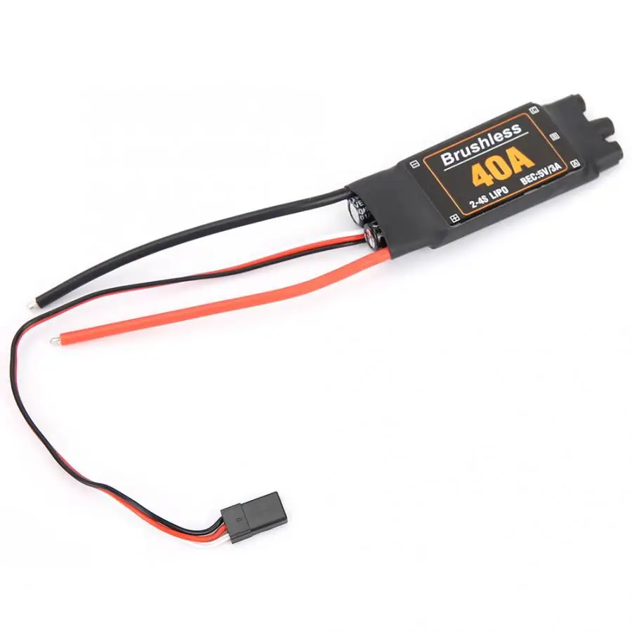 40A 2-4S ESC Бесщеточный Дрон самолеты электрический контроллер скорости двигатель