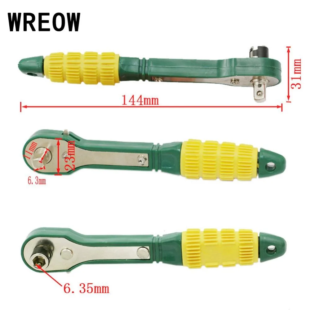 New Mini 1/4 metal Head Screwdriver Pole 6.35 Quick portable And Easy Ratchet Socket Wrench For Home Tool Accessories
New Mini 1/4 metal Head Screwdriver Pole 6.35 Quick portable And Easy Ratchet Socket Wrench For Home Tool Accessories