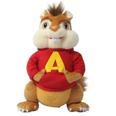 Alvin And The Chipmunks 35CM Plush Toy Figure Pets Doll Chipmunks Alvin
