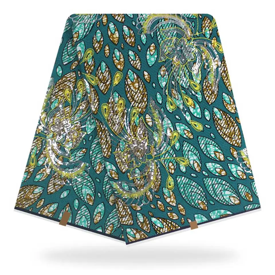 Latest African Fabrics 100% Cotton Batiki Wax Prints Kitenge/Pagnes/Kikwembe Embroidered Sequins YXL-9
Latest African Fabrics 100% Cotton Batiki Wax Prints Kitenge/Pagnes/Kikwembe Embroidered Sequins YXL-9