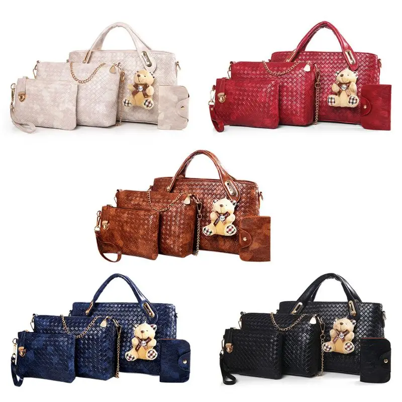 4PCS/Set Women Leather Handbag Lady Shoulder Bag Tote Purse Crossbody Messenger Satchel Lot
4PCS/Set Women Leather Handbag Lady Shoulder Bag Tote Purse Crossbody Messenger Satchel Lot