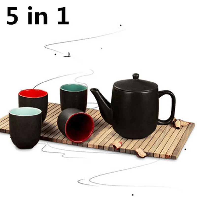 5 in 1 Tea Pot Kit Japanese Teapots Kettle 800ml 1 Teapot+4 Tea Cups Ceramic Tea Pot Creative Tea Set Gift Box Drop Shipping
5 in 1 Tea Pot Kit Japanese Teapots Kettle 800ml 1 Teapot+4 Tea Cups Ceramic Tea Pot Creative Tea Set Gift Box Drop Shipping
