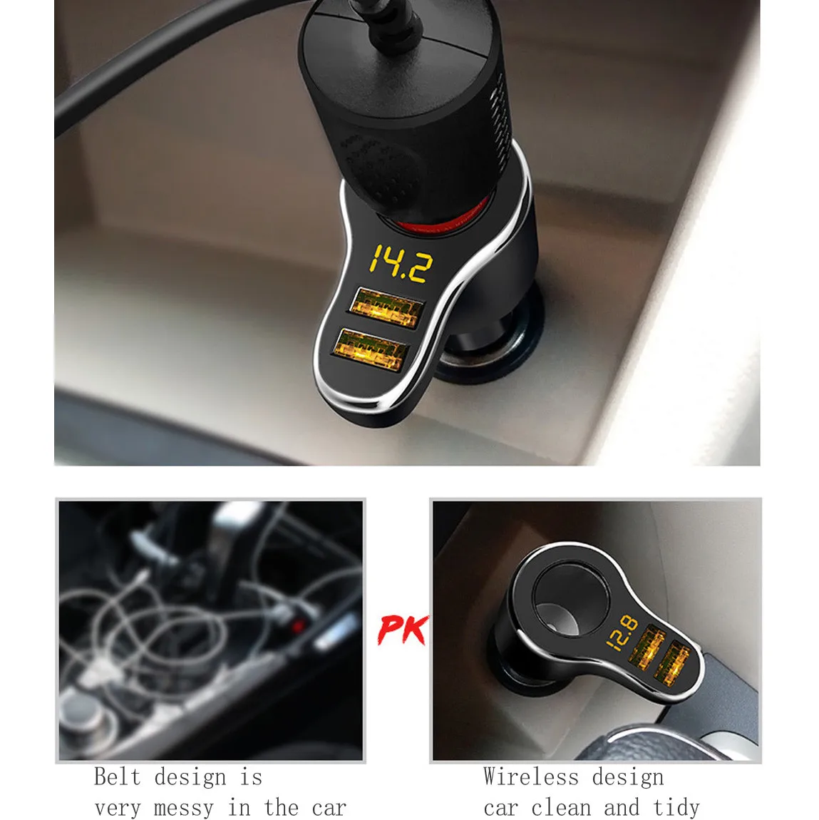 Car USB Charger Quick Charge Car Charger Tractor Lighter Car 24v Multi Function Smartphone Charger Head USB Car Charger_3.4
Car USB Charger Quick Charge Car Charger Tractor Lighter Car 24v Multi Function Smartphone Charger Head USB Car Charger_3.4