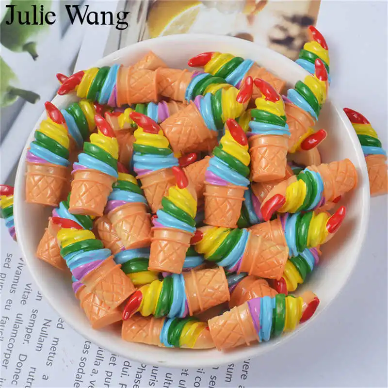 Julie Wang 10PCS Resin Colorful Ice Cream Slime Charms Artificial Food Pendant Jewelry Making Accessory Table Decor Prop
Julie Wang 10PCS Resin Colorful Ice Cream Slime Charms Artificial Food Pendant Jewelry Making Accessory Table Decor Prop