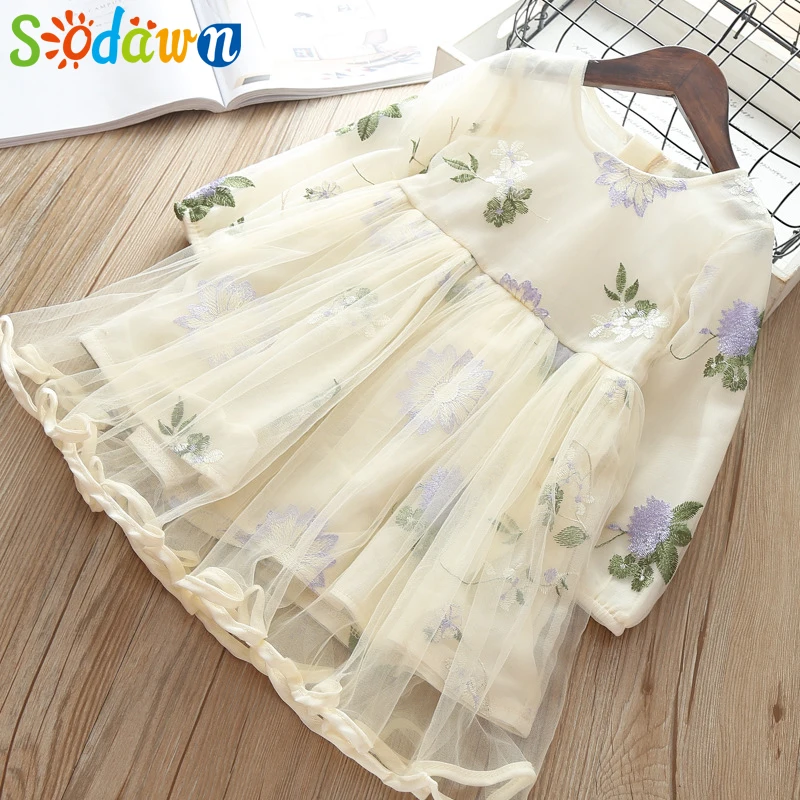 Sodawn 2019 Spring New Children's Clothing Flower Embroidery Mesh Stitching Princess Dress Girl Clothes For Baby Girls Dress
Sodawn 2019 Spring New Children's Clothing Flower Embroidery Mesh Stitching Princess Dress Girl Clothes For Baby Girls Dress