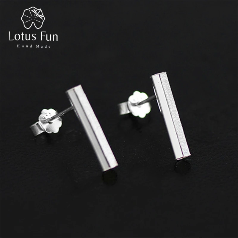 Lotus Fun Real 925 Sterling Silver Natural Creative Handmade Fine Jewelry Simple Hexagonal Prism Stud Earrings for Women Brincos
Lotus Fun Real 925 Sterling Silver Natural Creative Handmade Fine Jewelry Simple Hexagonal Prism Stud Earrings for Women Brincos