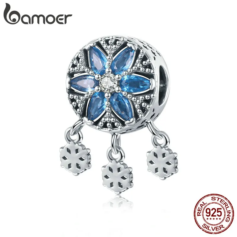 BAMOER Authentic 925 Sterling Silver Snowflakes Ice Flower Light CZ Charms Beads fit Bracelets & Necklace Jewelry Making SCC1100
BAMOER Authentic 925 Sterling Silver Snowflakes Ice Flower Light CZ Charms Beads fit Bracelets & Necklace Jewelry Making SCC1100
