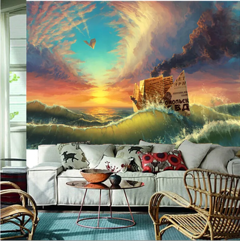 The custom 3D murals,Sea Ships Pictorial art Waves Smoke Nature papel de parede,living room sofa TV wall bedroom wall paper
The custom 3D murals,Sea Ships Pictorial art Waves Smoke Nature papel de parede,living room sofa TV wall bedroom wall paper